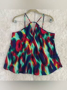 Bold Elements Cut To Curve Colorful Tank Top(SKU698)